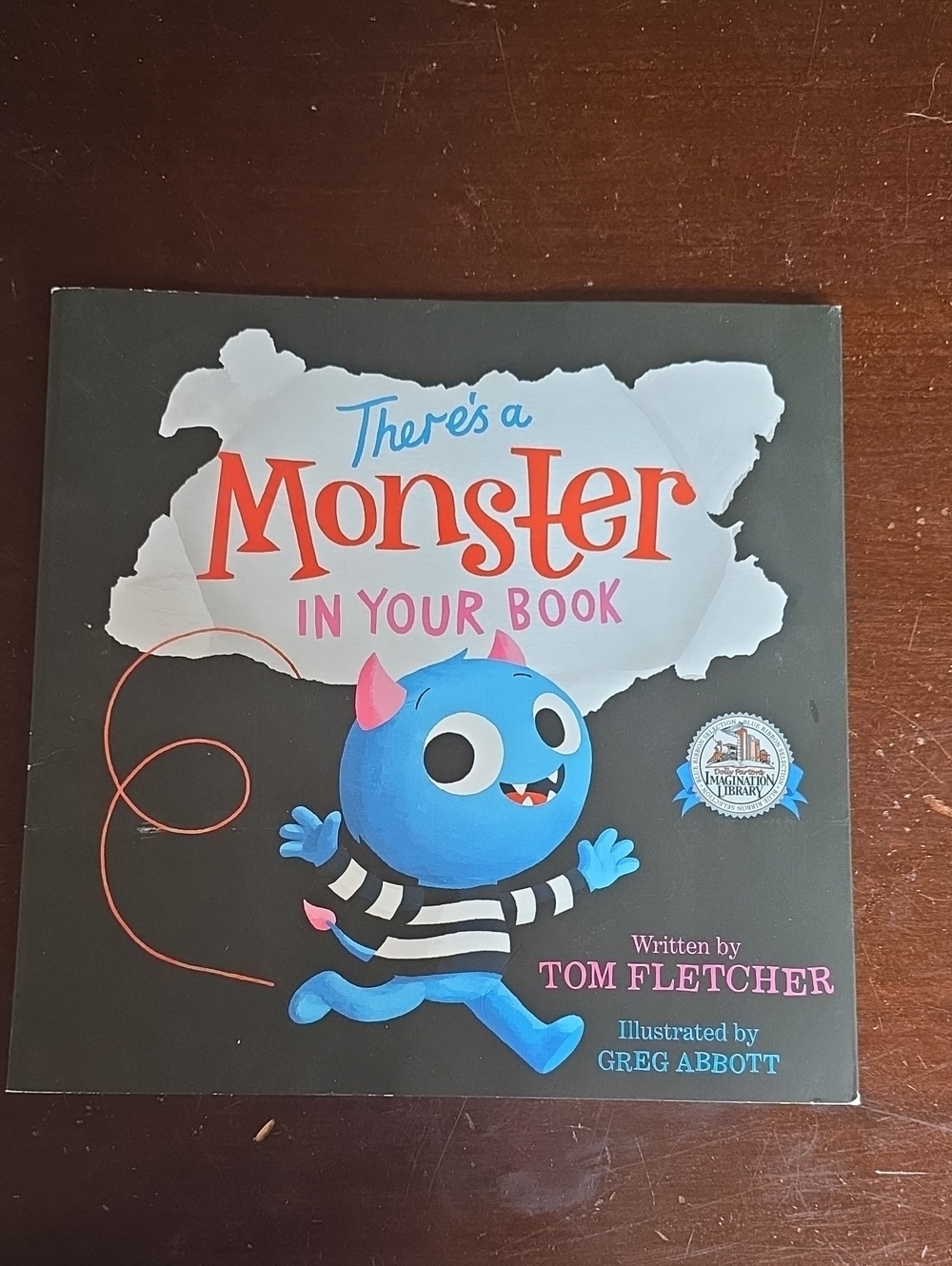 There's a Monster in Your Book - Blue Monster Kids Toy Book